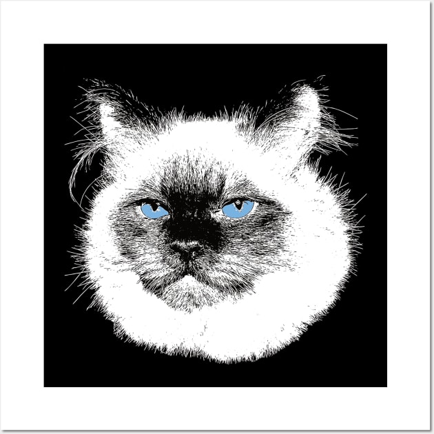 Ragdoll Cat Christmas Gift For Ragdoll Owners Wall Art by DoggyStyles